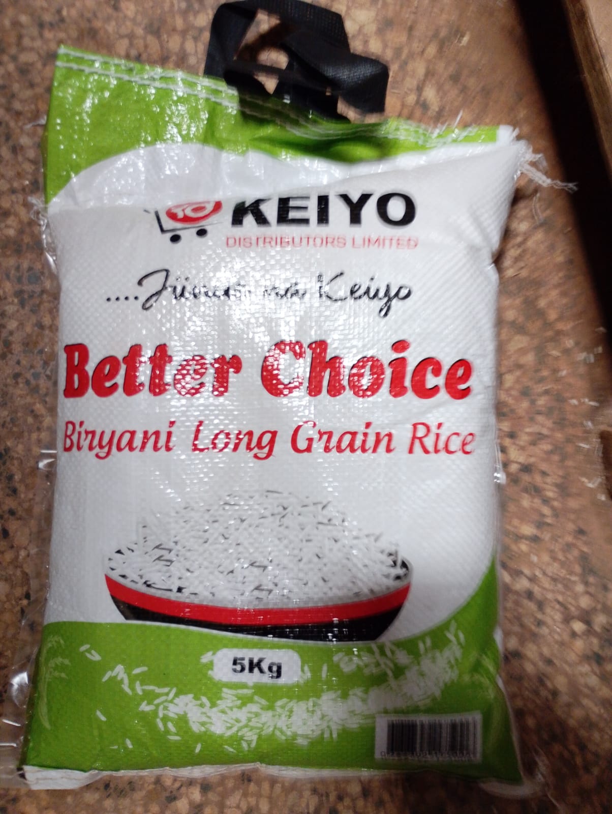 Keiyo Better Choice Biryani Long Grain Rice 5Kg